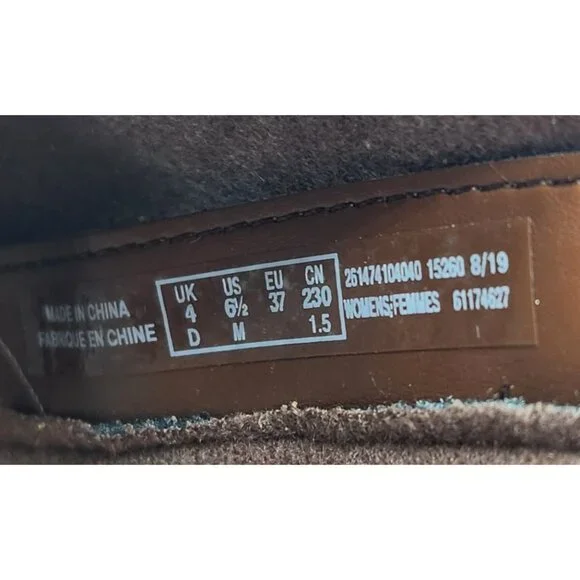 Clarks Women's Size 6.5 M Ashland Dark Tan Leather Pine Boots - Picture 9 of 13